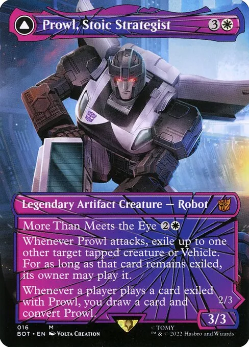 Prowl, Stoic Strategist // Prowl, Pursuit Vehicle · Transformers 16/29