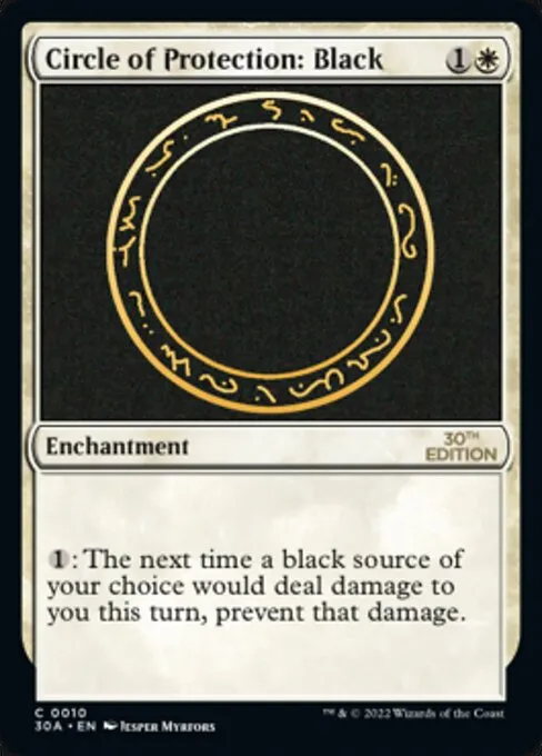 Circle of Protection: Black · 30th Anniversary Edition 10/594