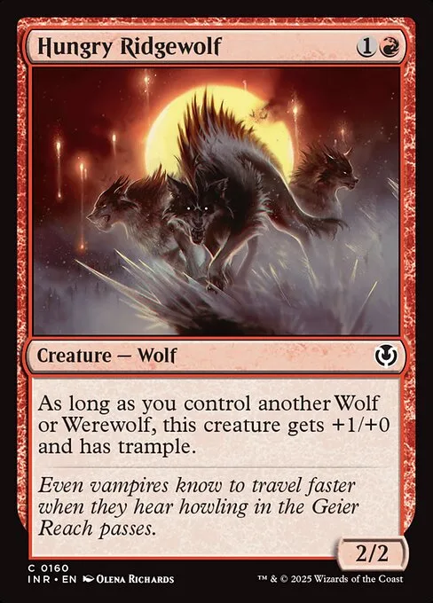 Hungry Ridgewolf · Innistrad Remastered 160/495
