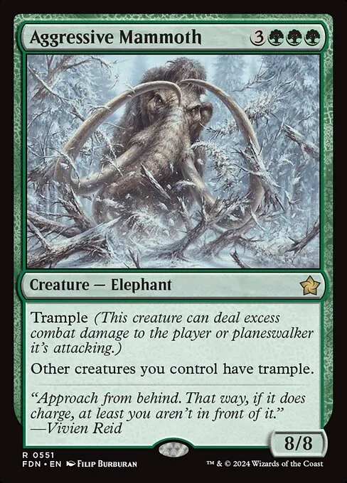Aggressive Mammoth · Foundations 551/771