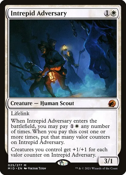 Intrepid Adversary · Innistrad: Midnight Hunt 25/399