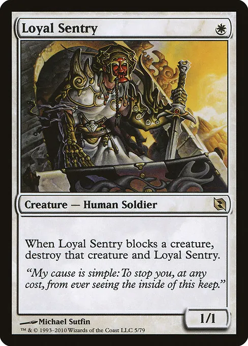 Loyal Sentry · Duel Decks: Elspeth vs. Tezzeret 5/79