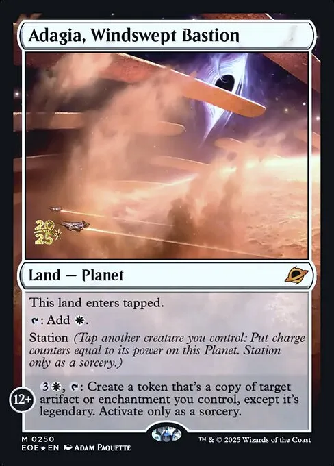 Adagia, Windswept Bastion · Edge of Eternities Promos 250s/160