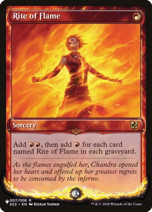 Rite of Flame · The List SS3-7/5050