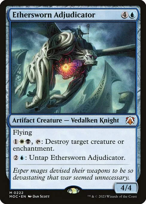Ethersworn Adjudicator · March of the Machine Commander 222/450
