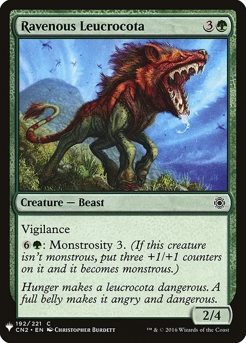 Ravenous Leucrocota · The List CN2-192/5050