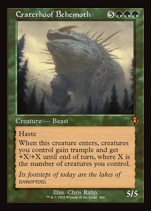 Craterhoof Behemoth · Innistrad Remastered 480/495