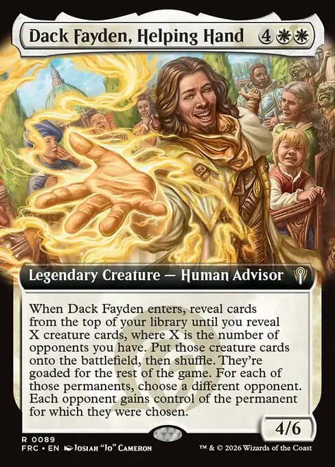 Dack Fayden, Helping Hand · Reality Fracture Commander 89/2