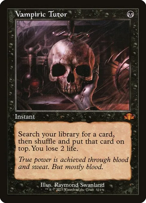 Vampiric Tutor · Dominaria Remastered 314/457