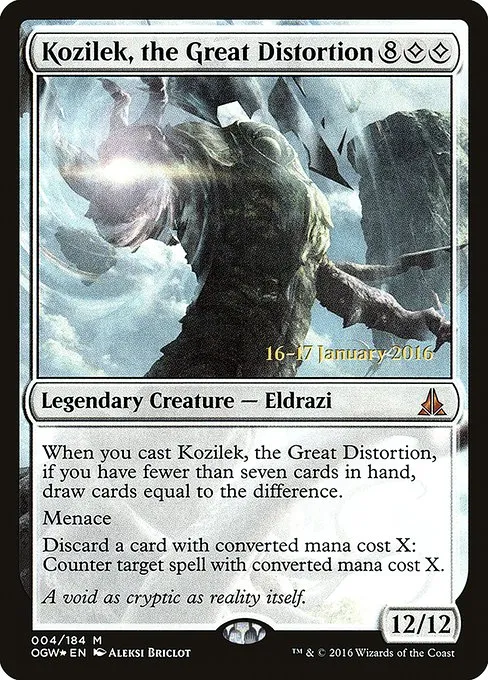 Kozilek, the Great Distortion · Oath of the Gatewatch Promos 4s/65