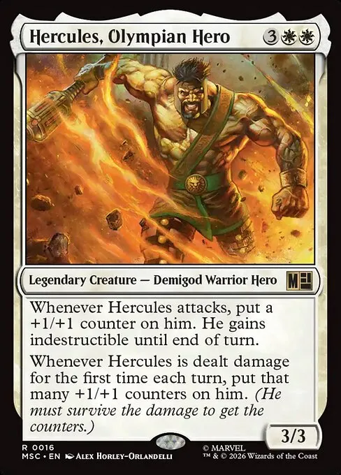 Hercules, Olympian Hero · Marvel Super Heroes Commander 16/9