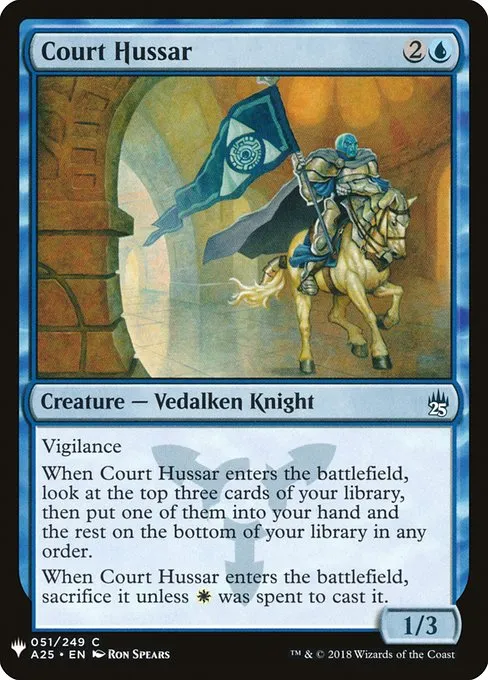 Court Hussar · The List A25-51/5050