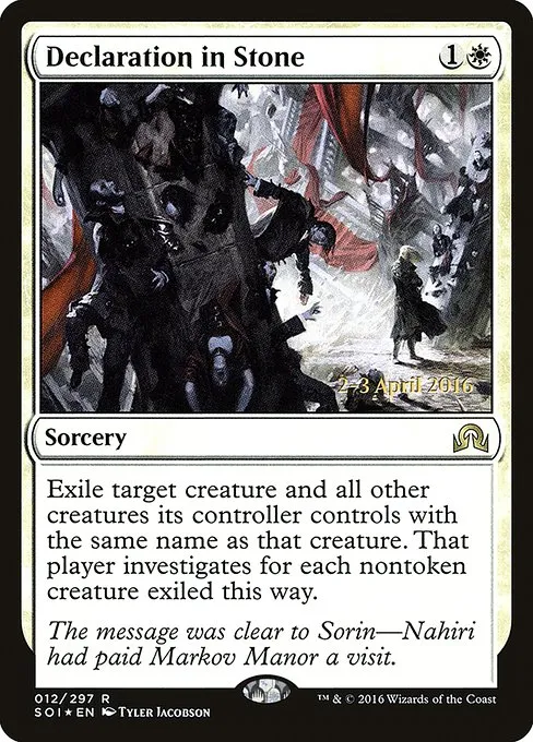 Declaration in Stone · Shadows over Innistrad Promos 12s/90