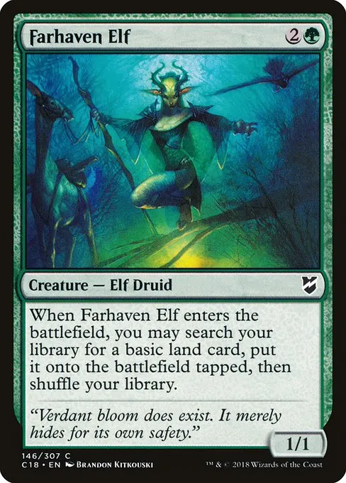 Farhaven Elf · Commander 2018 146/307