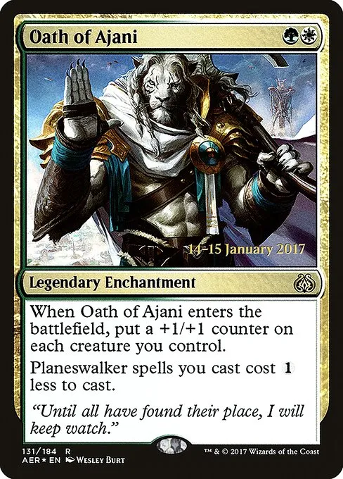 Oath of Ajani · Aether Revolt Promos 131s/65