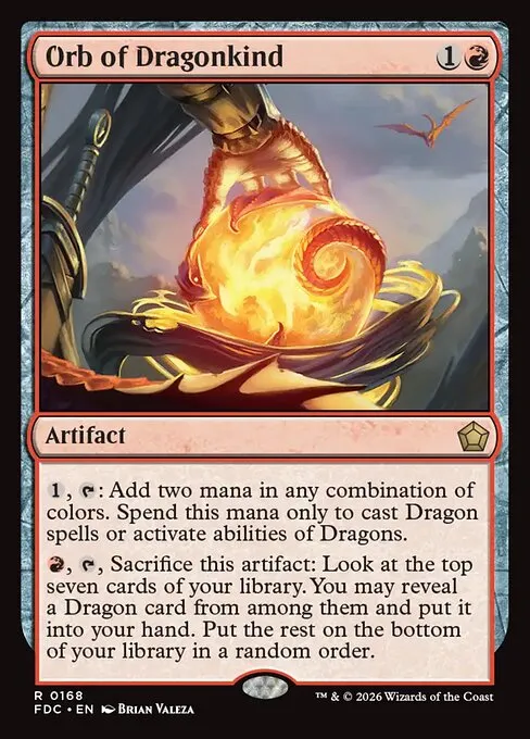 Orb of Dragonkind · Foundations Commander 168/3