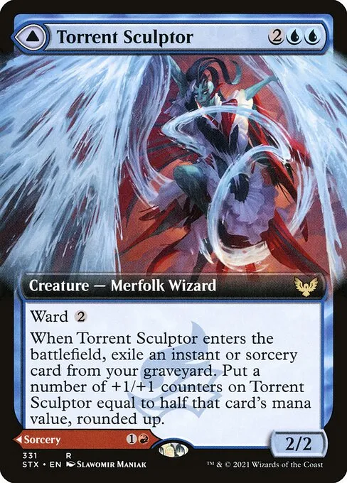 Torrent Sculptor // Flamethrower Sonata · Strixhaven: School of Mages 331/393