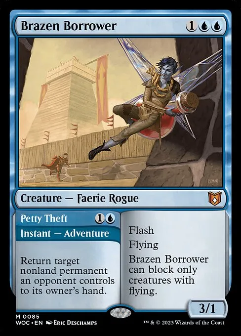 Brazen Borrower // Petty Theft · Wilds of Eldraine Commander 85/173