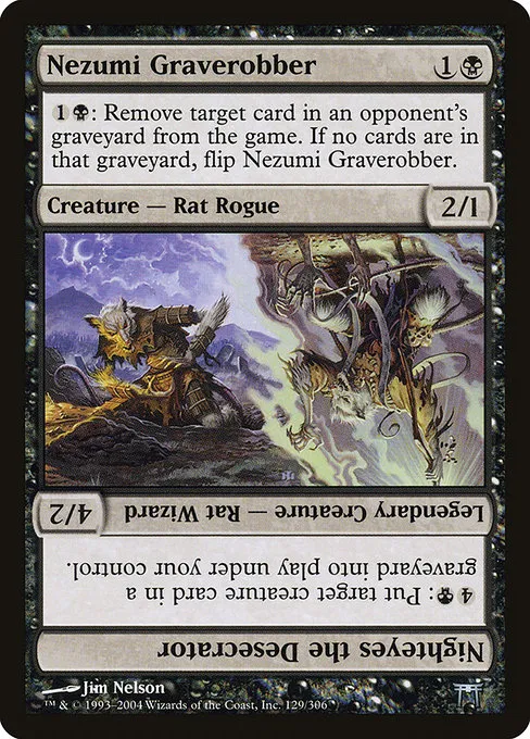 Nezumi Graverobber // Nighteyes the Desecrator · Champions of Kamigawa 129/307