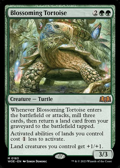 Blossoming Tortoise · Wilds of Eldraine 163/381