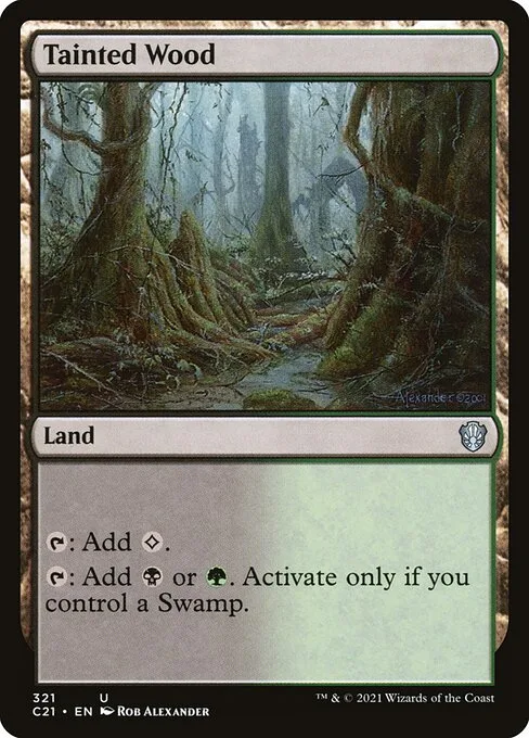 Tainted Wood · Commander 2021 321/409
