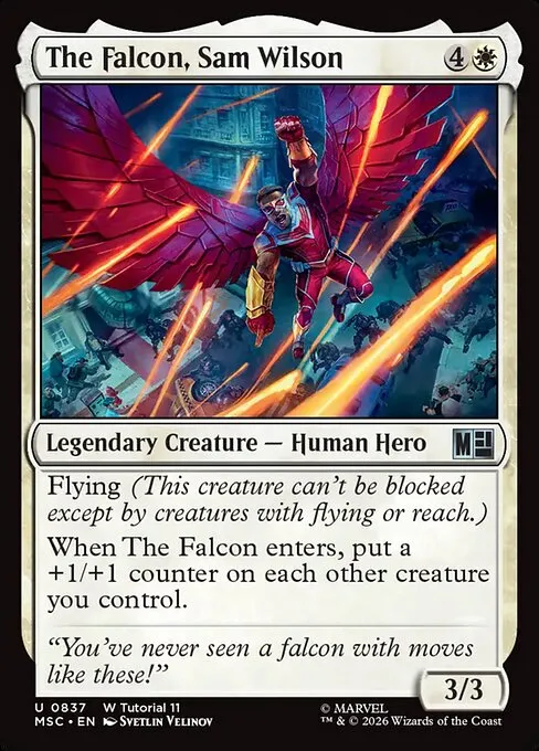 The Falcon, Sam Wilson · Marvel Super Heroes Commander 837/9