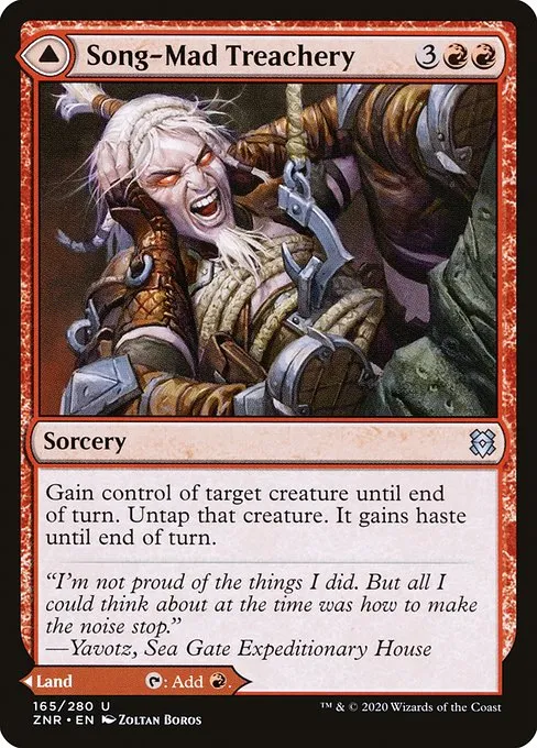 Song-Mad Treachery // Song-Mad Ruins · Zendikar Rising 165/407