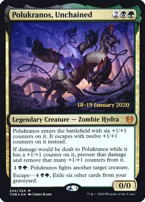 Polukranos, Unchained · Theros Beyond Death Promos 224s/137