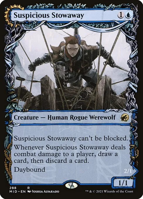 Suspicious Stowaway // Seafaring Werewolf · Innistrad: Midnight Hunt 288/399