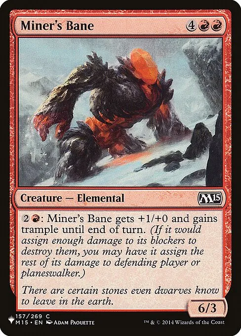Miner's Bane · The List M15-157/5050
