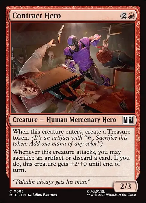 Contract Hero · Marvel Super Heroes Commander 683/9