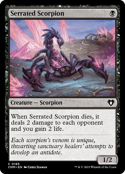 Serrated Scorpion · Commander Masters 185/1067