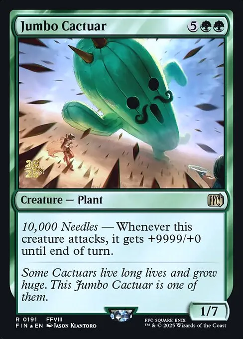 Jumbo Cactuar · Final Fantasy Promos 191s/94