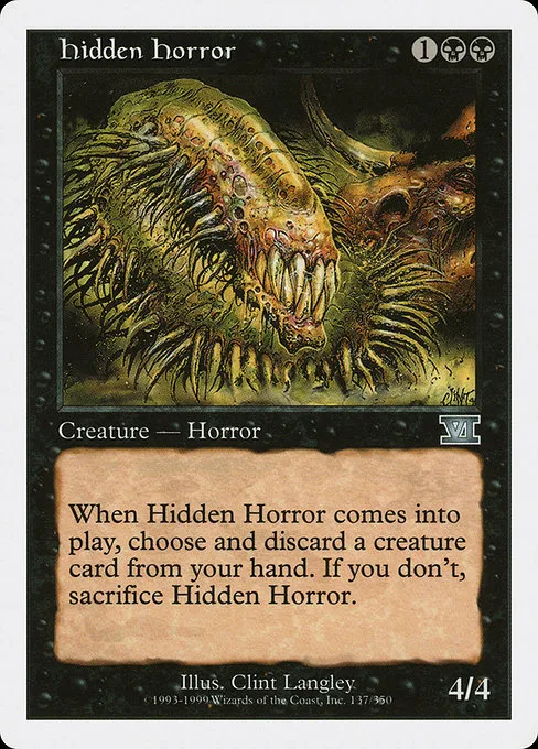 Hidden Horror · Classic Sixth Edition 137/351