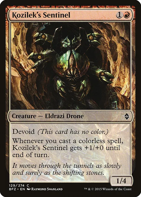 Kozilek's Sentinel · Battle for Zendikar 129/299