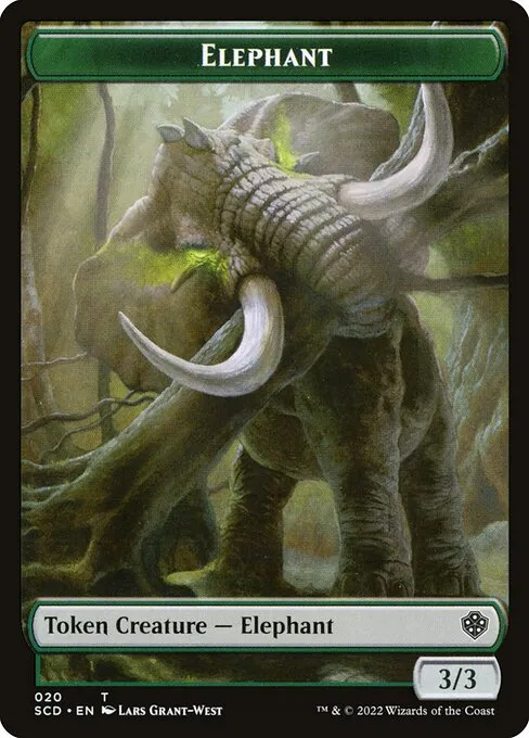 Elephant · Starter Commander Deck Tokens 20/27