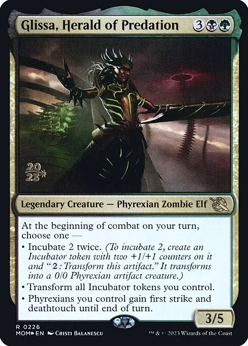 Glissa, Herald of Predation · March of the Machine Promos 226s/144