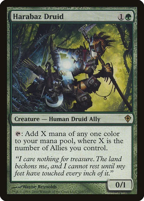 Harabaz Druid · Worldwake 105/145