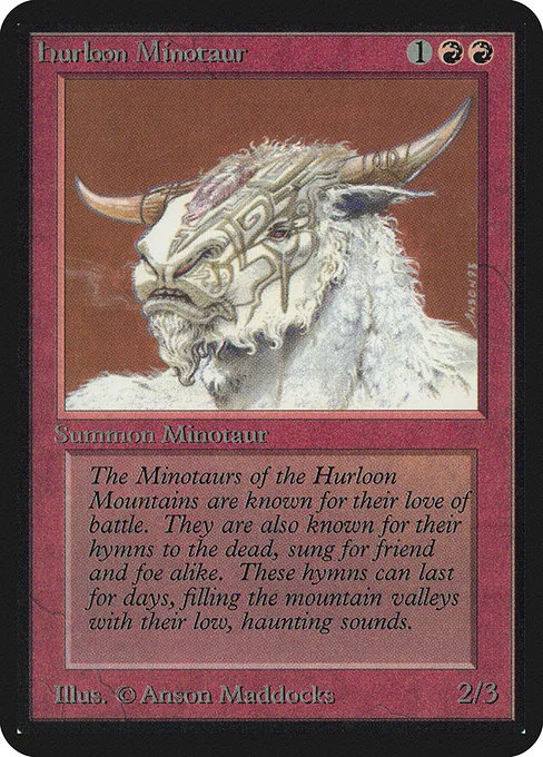 Hurloon Minotaur · Limited Edition Alpha 158/295