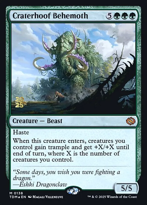 Craterhoof Behemoth · Tarkir: Dragonstorm Promos 138s/160