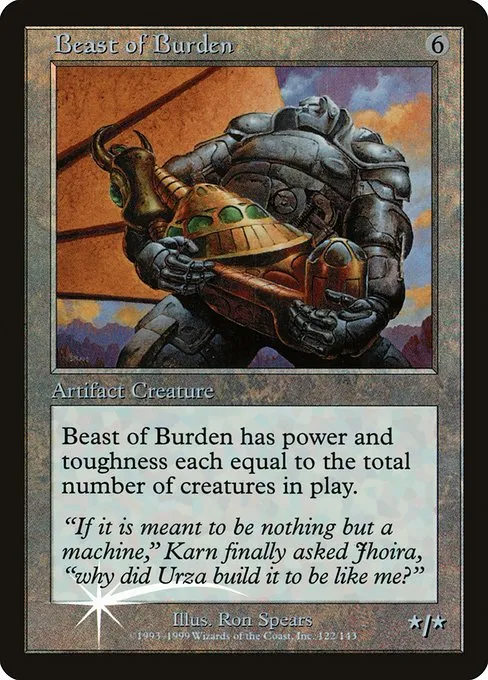 Beast of Burden · Urza's Legacy Promos 122†/2