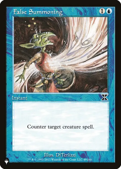 False Summoning · The List ME4-49/5050