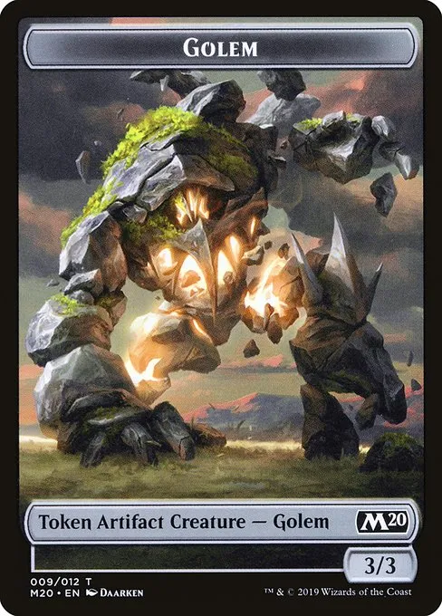Golem · Core Set 2020 Tokens 9/12