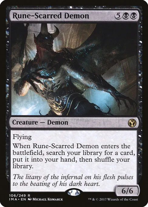 Rune-Scarred Demon · Iconic Masters 106/249