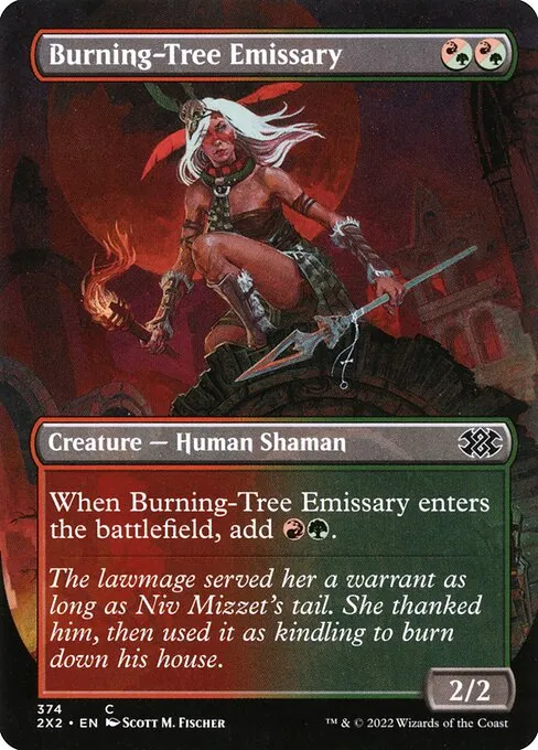 Burning-Tree Emissary · Double Masters 2022 374/579