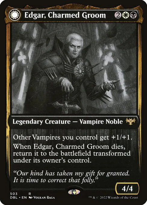 Edgar, Charmed Groom // Edgar Markov's Coffin · Innistrad: Double Feature 503/535