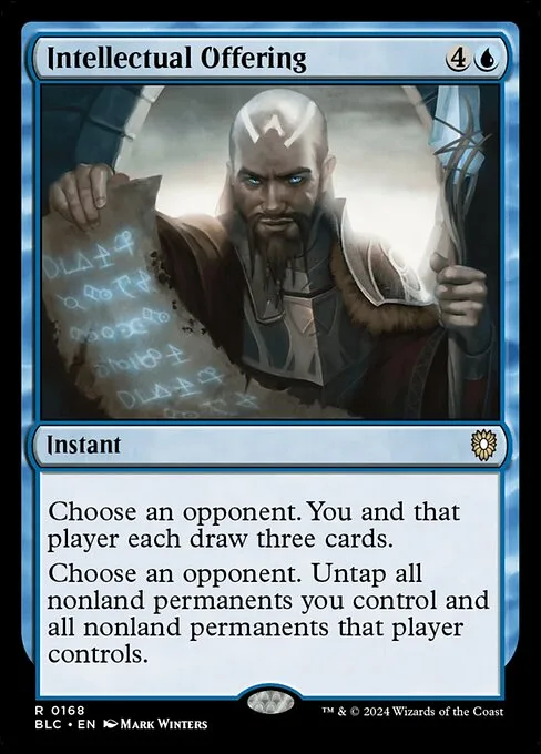 Intellectual Offering · Bloomburrow Commander 168/356