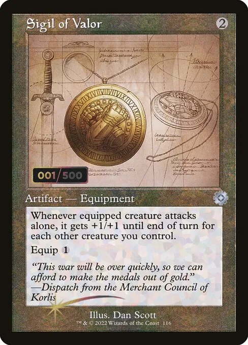 Sigil of Valor · The Brothers' War Retro Artifacts 116z/189