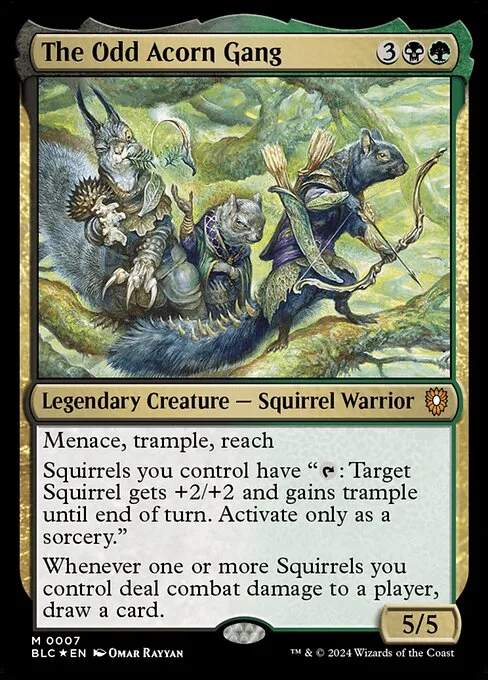The Odd Acorn Gang · Bloomburrow Commander 7/356