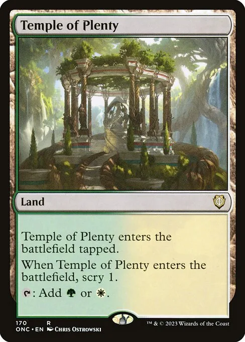 Temple of Plenty · Phyrexia: All Will Be One Commander 170/174
